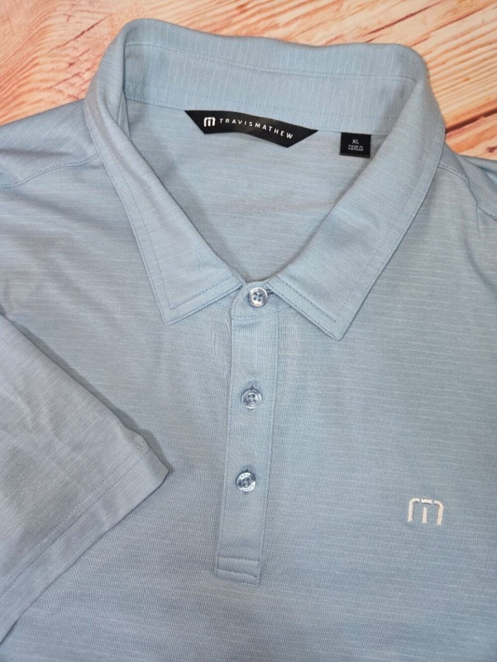 Travis Mathew Mens Blue Golf Performance Polo Size XL